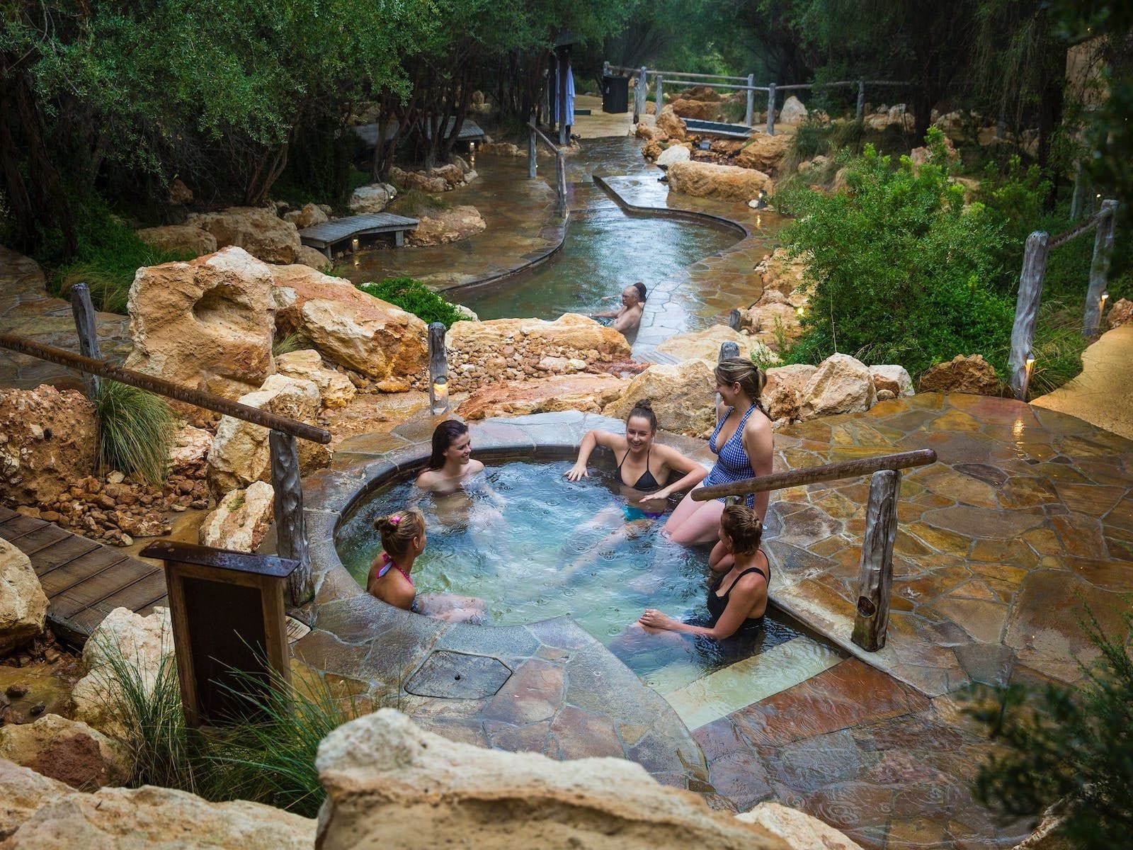 going to the hot springs