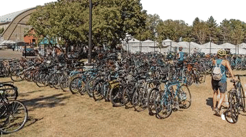 biking to the state fair
