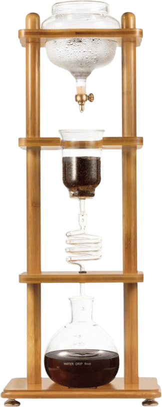 Yama Glass Cold Brew Tower - Bamboo Straight Frame - 6-8 Cup