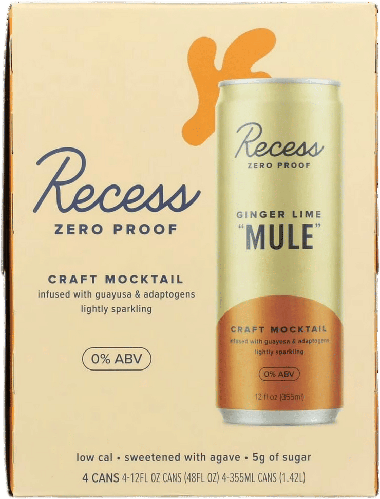 Recess Zero Proof Ginger Lime Mule (4 Pack)