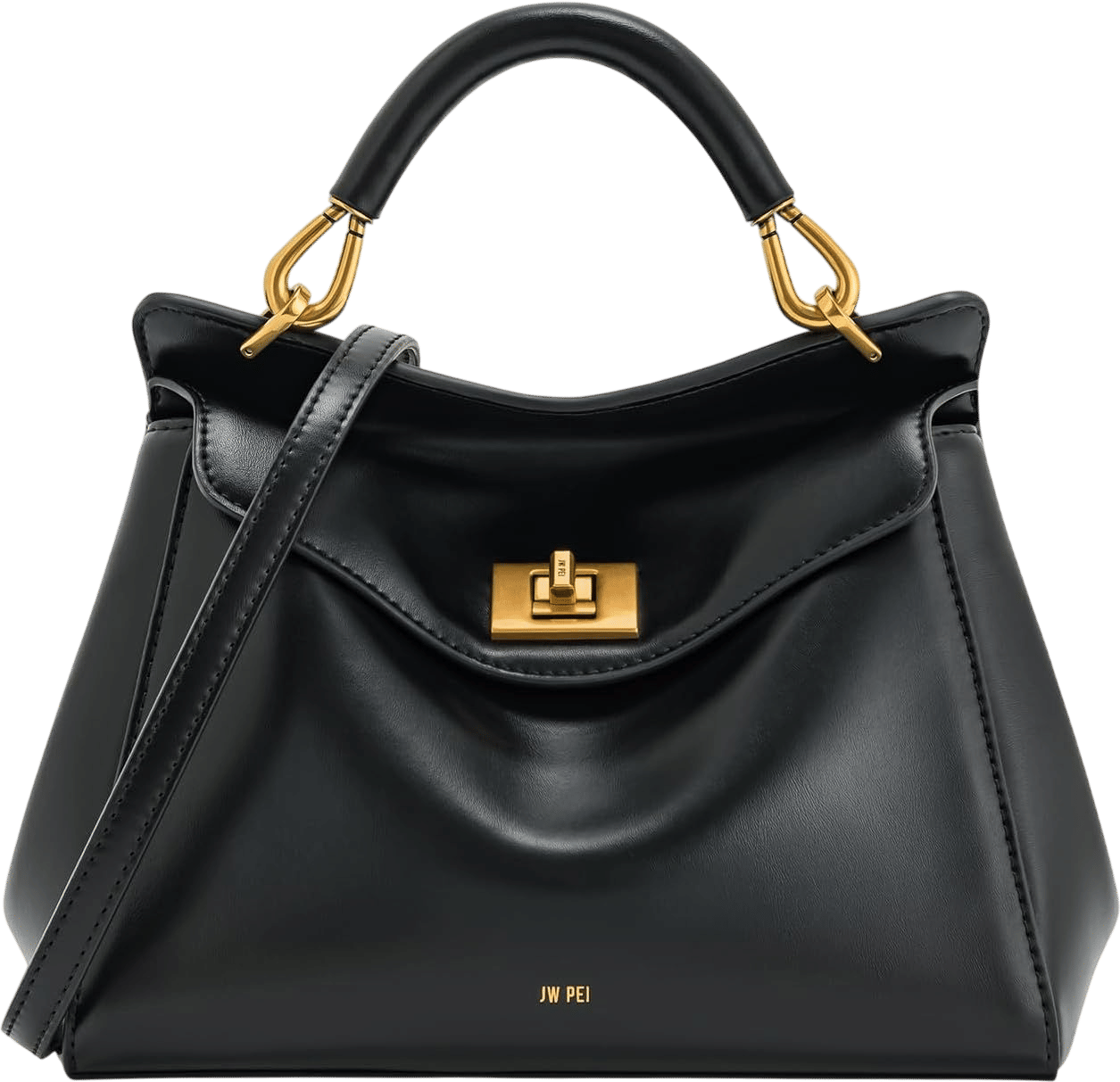 JW PEI Women's Lucia Classic Top Handbag, Black