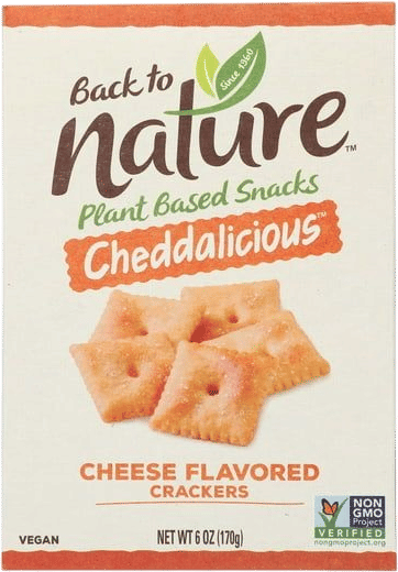 Back to Nature Cheddalicious Plant Based Crackers