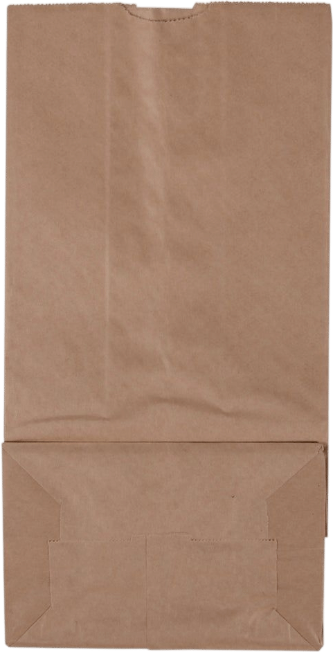 Individually wrapping items in brown paper bags