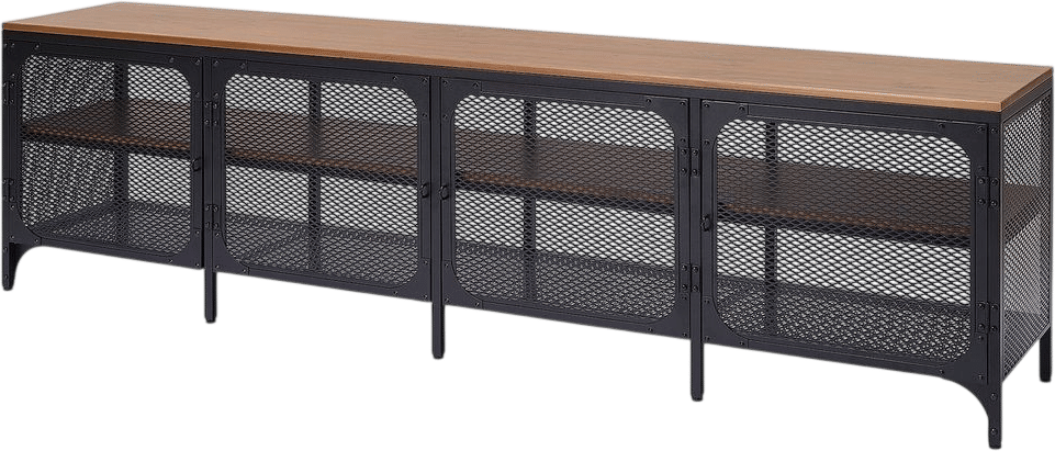 FJÄLLBO TV unit, black, 78x173/4x211/4"  - IKEA
