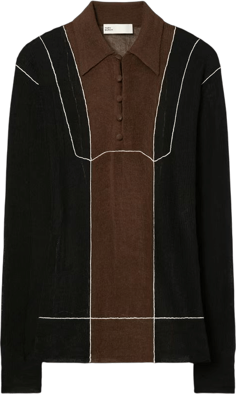 Colorblock Wool Sweater: Women's Designer Sweaters | Tory Burch