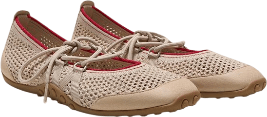 VIVAIA Square-Toe Hybrid Mesh Mary Janes (Cecily)