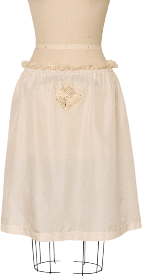 Antique Silk Ivory Skirt | Khata Space