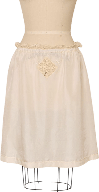 Antique Silk Ivory Skirt