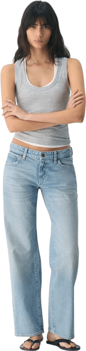 Salma Super Lo-Rise Straight Jean
