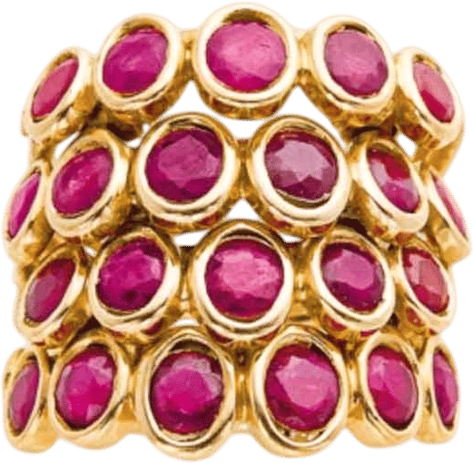 "Quatre Corps" Ruby Ring
