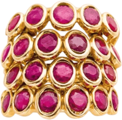 "Quatre Corps" Ruby Ring