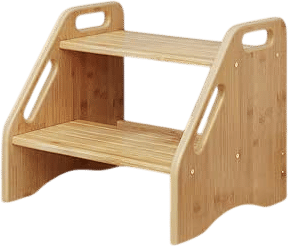 AMBIRD Wooden Step Stool (Natural)