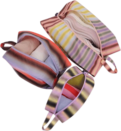 3D Zip Set (Gradient Stripes)