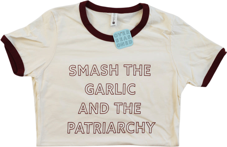 smash the garlic and the patriarchy bag