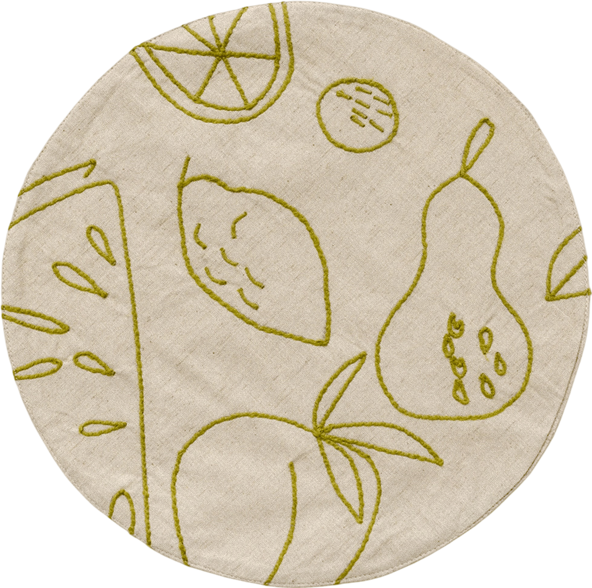 Fruits Embroidered Placemat