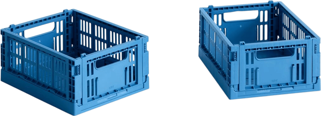 HAY Recycled Plastic Collapsible Color Crate