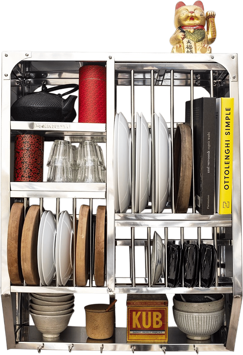 Indian Metal Plate Rack