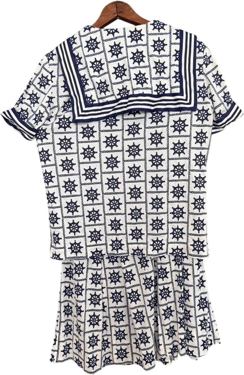 Vintage 1960s Pleated Sailor Skirt
