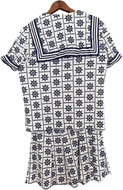 Vintage 1960s Pleated Sailor Skirt