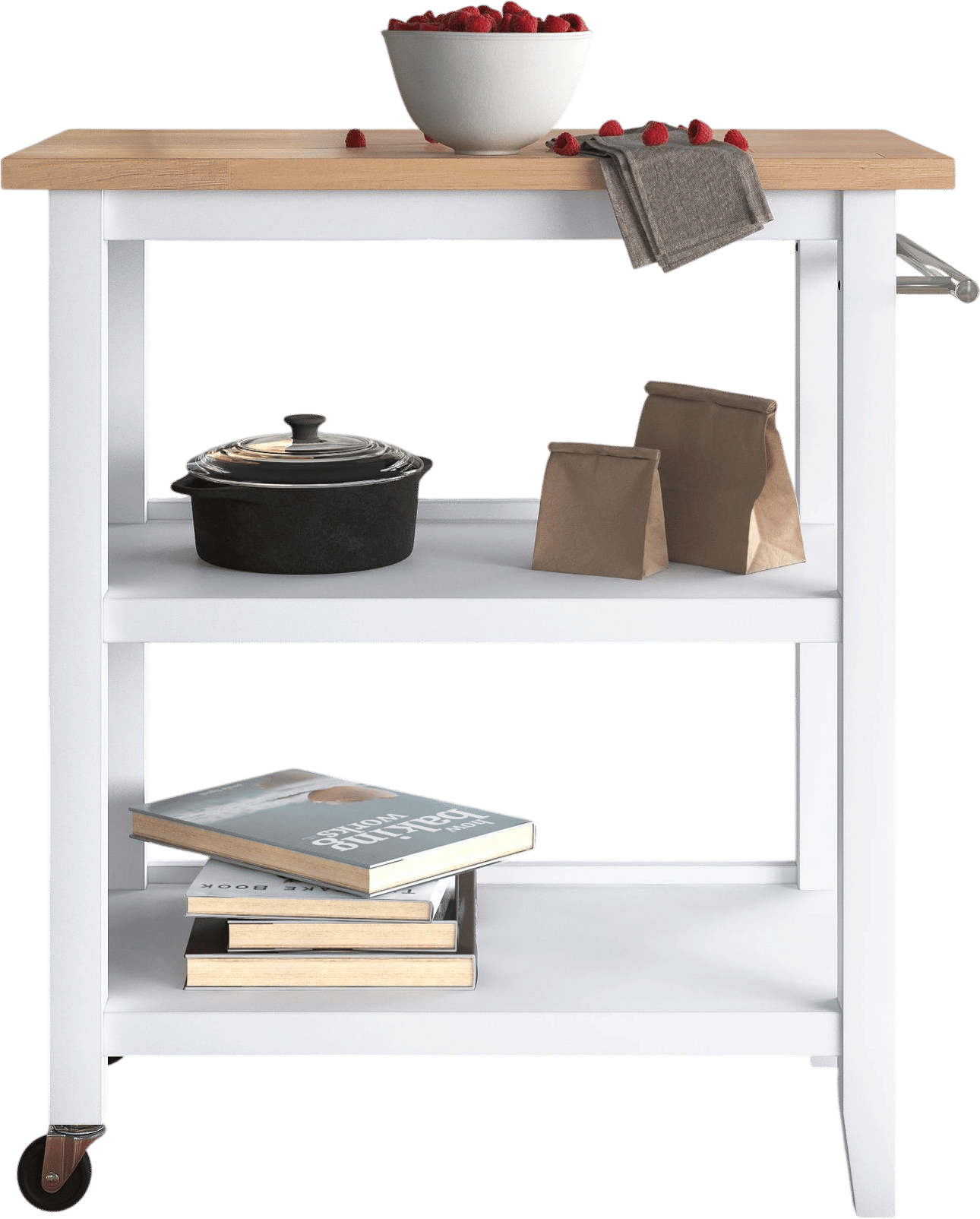 Andover Mills Raabe Kitchen Cart