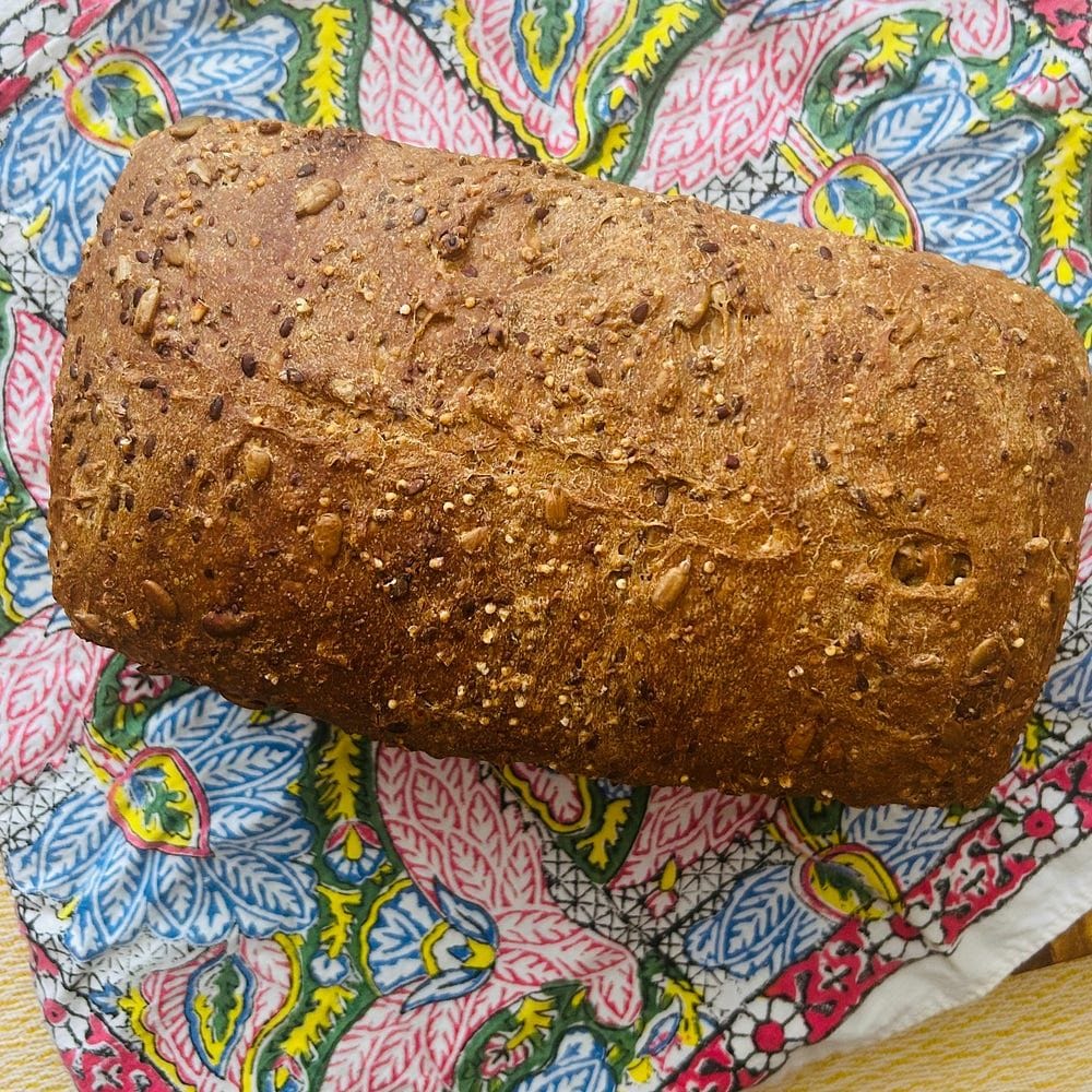 Making sourdough bread in a loaf pan