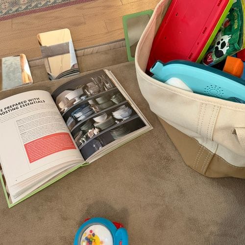 Bring your coffee table books into the playpen