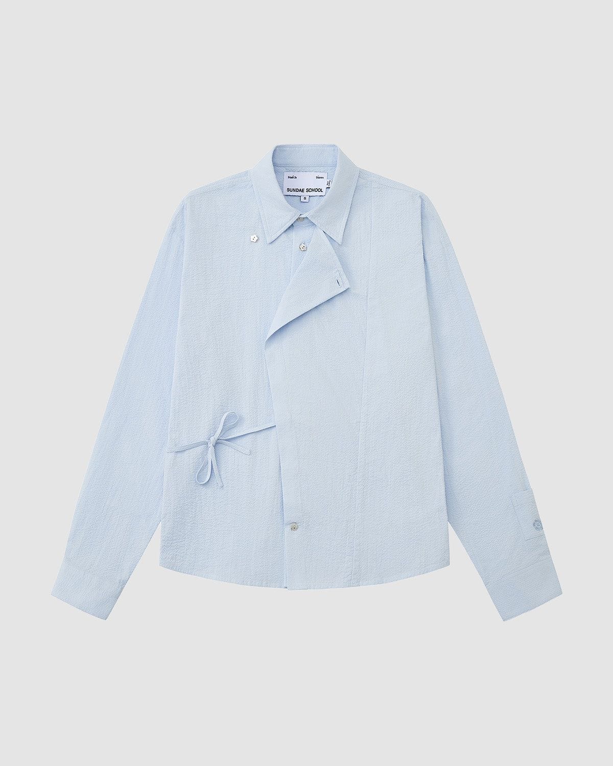 sundae school | sky blue tie goreum dress shirt