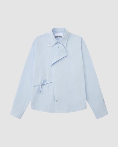 Sky Blue Tie Goreum Dress Shirt