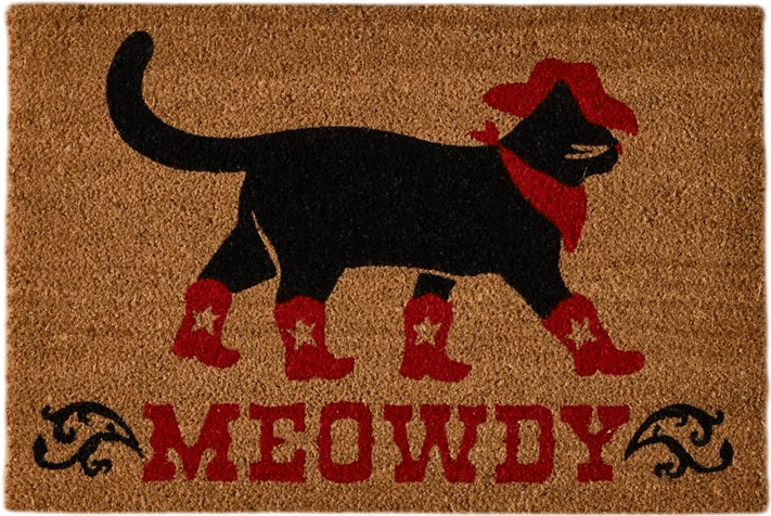 Meowdy Western Cat Doormat