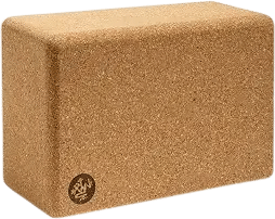 Yoga block as footstool