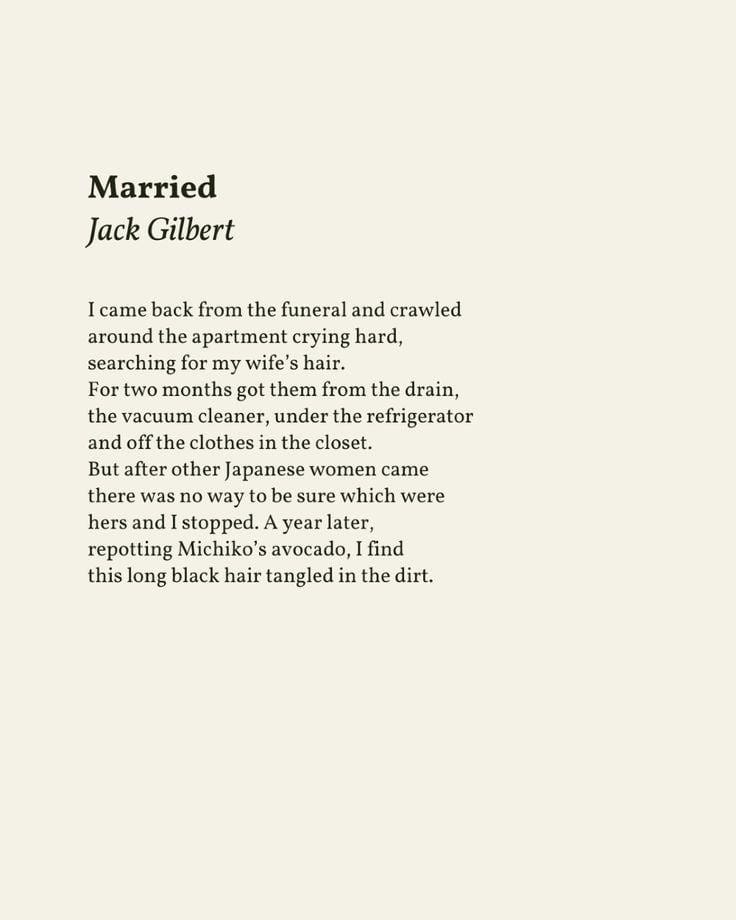 Married (Jack Gilbert)