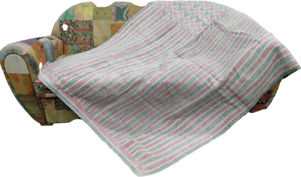 Vintage Indian Kantha Quilt, Handmade Reversible Cotton Twin Blanket - Etsy