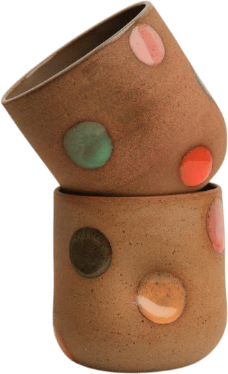 Handmade Ceramic Dimple Tumbler Cup