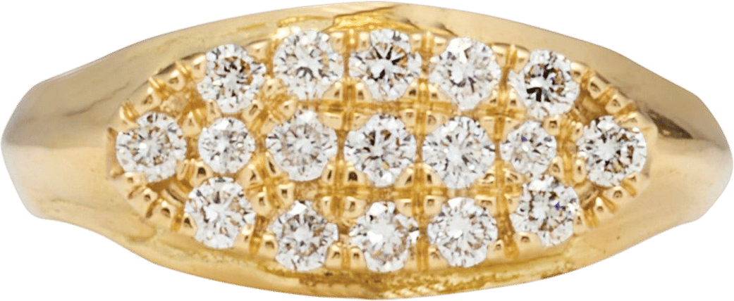 Cleopatra's Bling Ceyx Ring with Diamond - Solid Gold