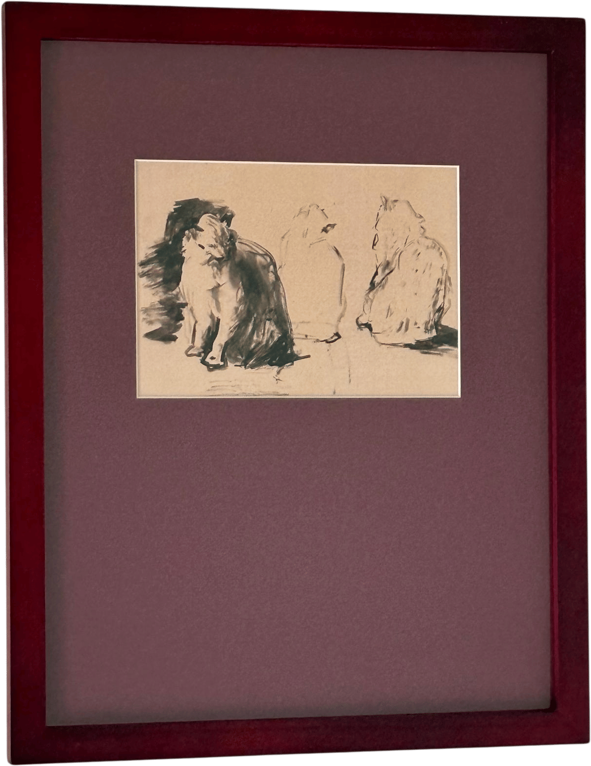 "Cats" Giclee Print by Théodule Ribot (19th Century)