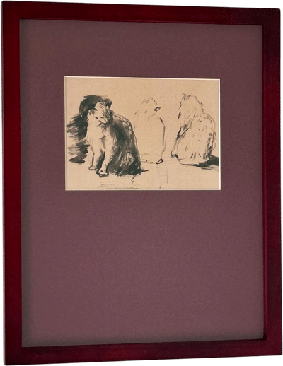 "Cats" Giclee Print by Théodule Ribot