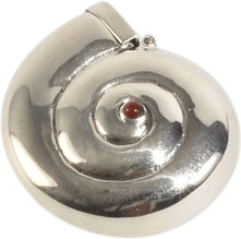 Sterling Shell Pillbox