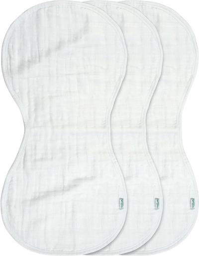 100% Certified Organic Cotton Muslin Burp Cloths