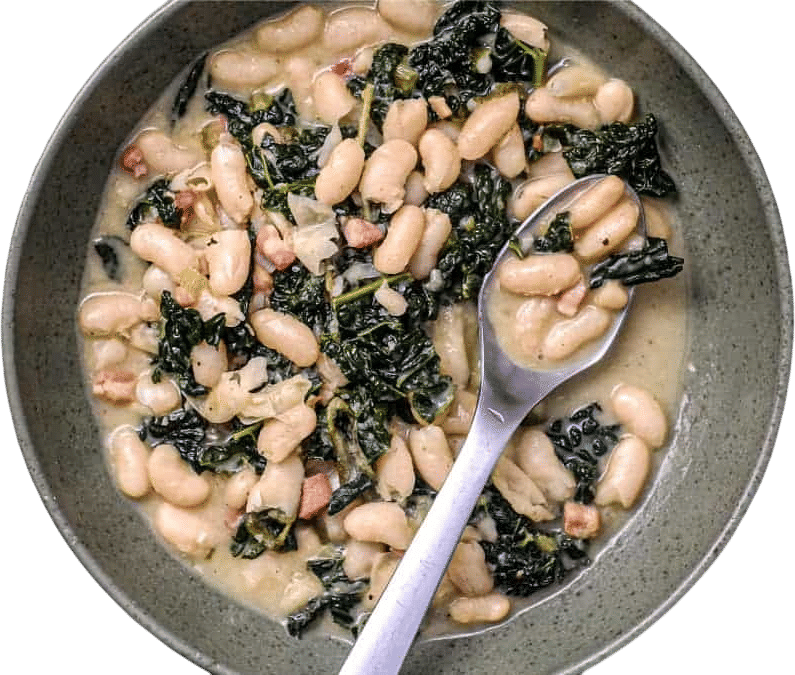 Tuscan Beans with Pancetta & Cavolo Nero