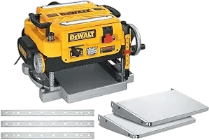 DEWALT Thickness Planer, 13-inch Wood Planer, Three Knife Two Speed, 15 Amp, 20,000 RPM Motor (DW735X)