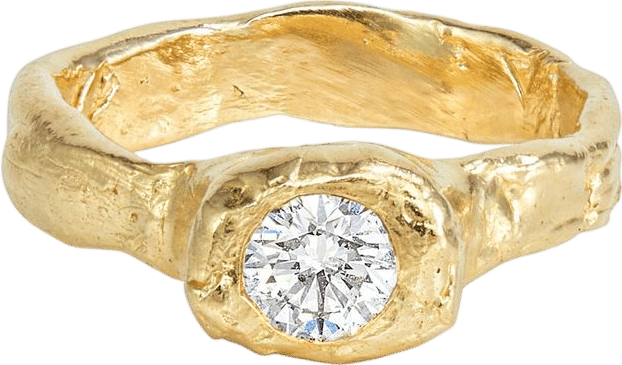 Rene Barnes Classic Diamond Pinky Ring