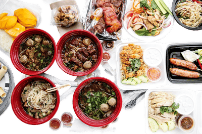 Thai Town Morning Market & Wat Thai Temple Food Court