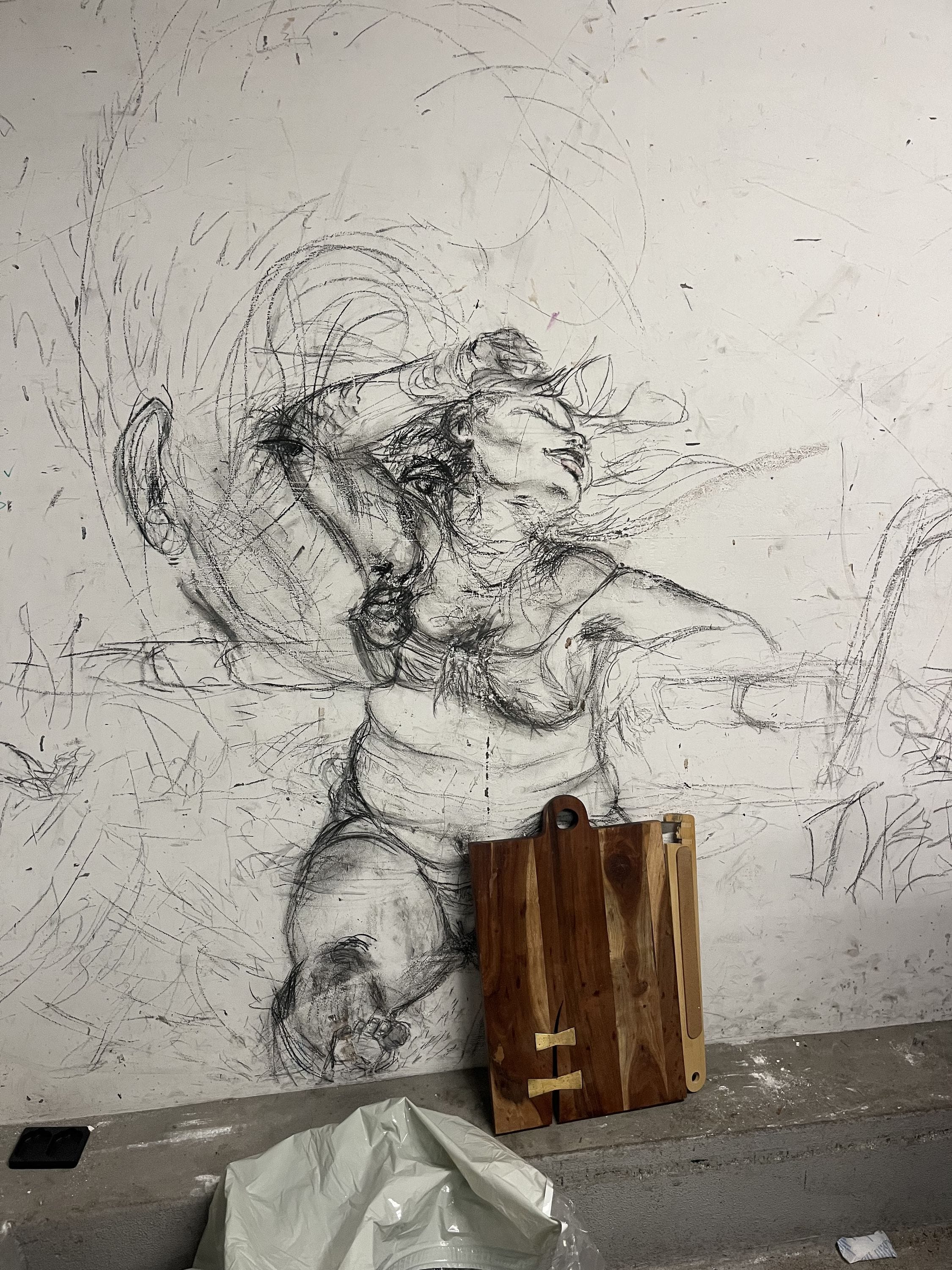 Drawings in recycling rooms