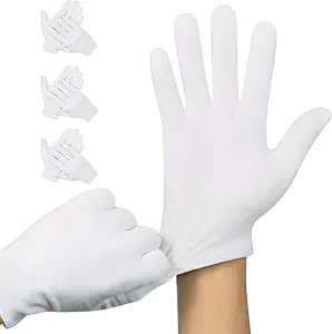 White Cotton Gloves