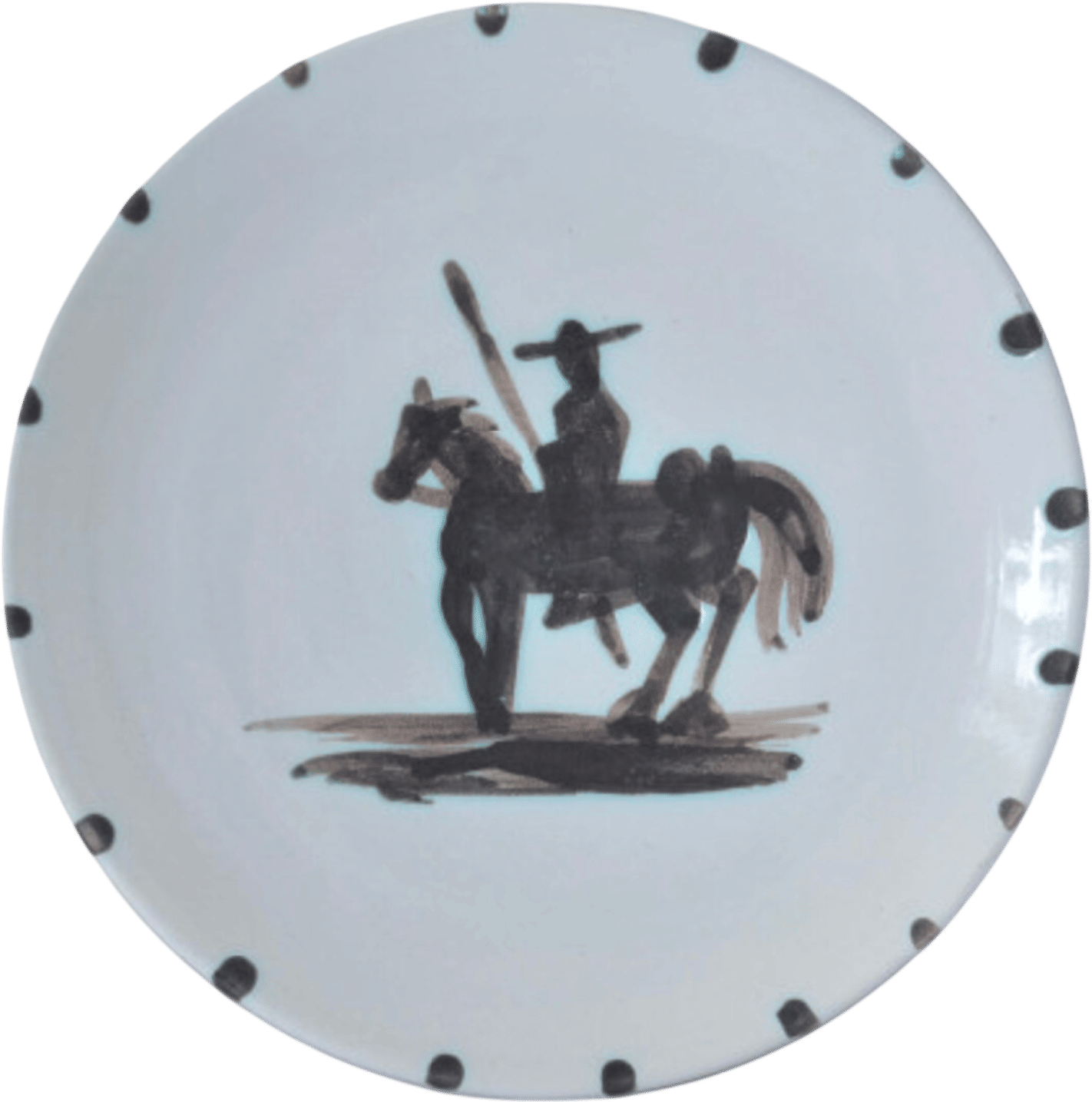 Picador (1952 Ceramic Plate) by Pablo Picasso