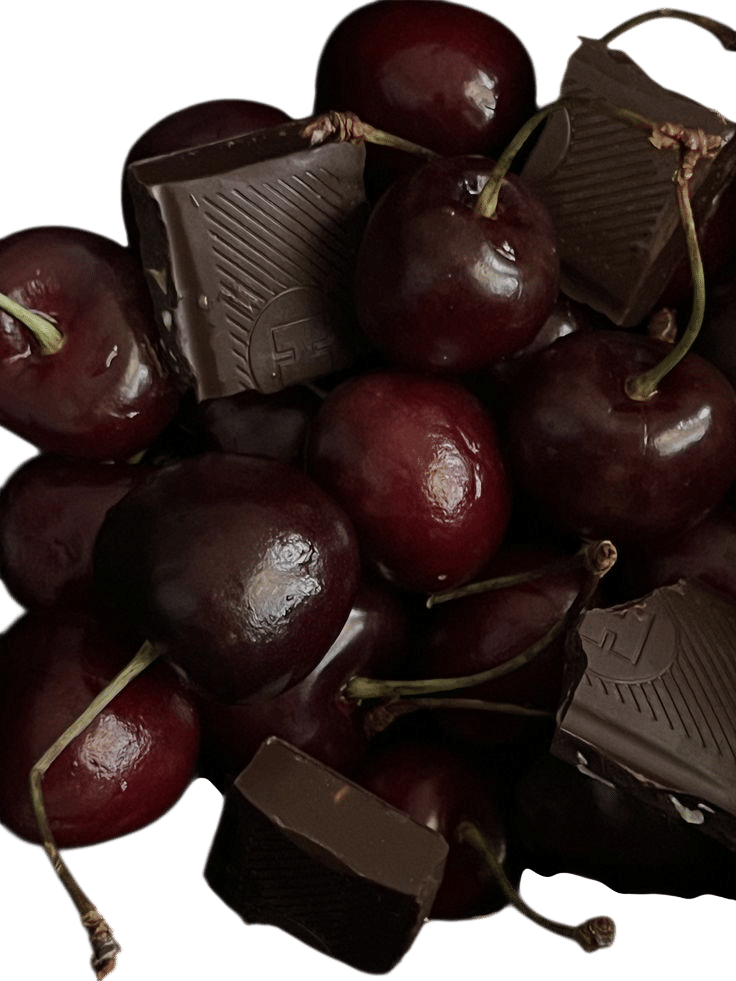 dark chocolate + cherries