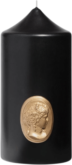 Trudon Black Pillar Candle