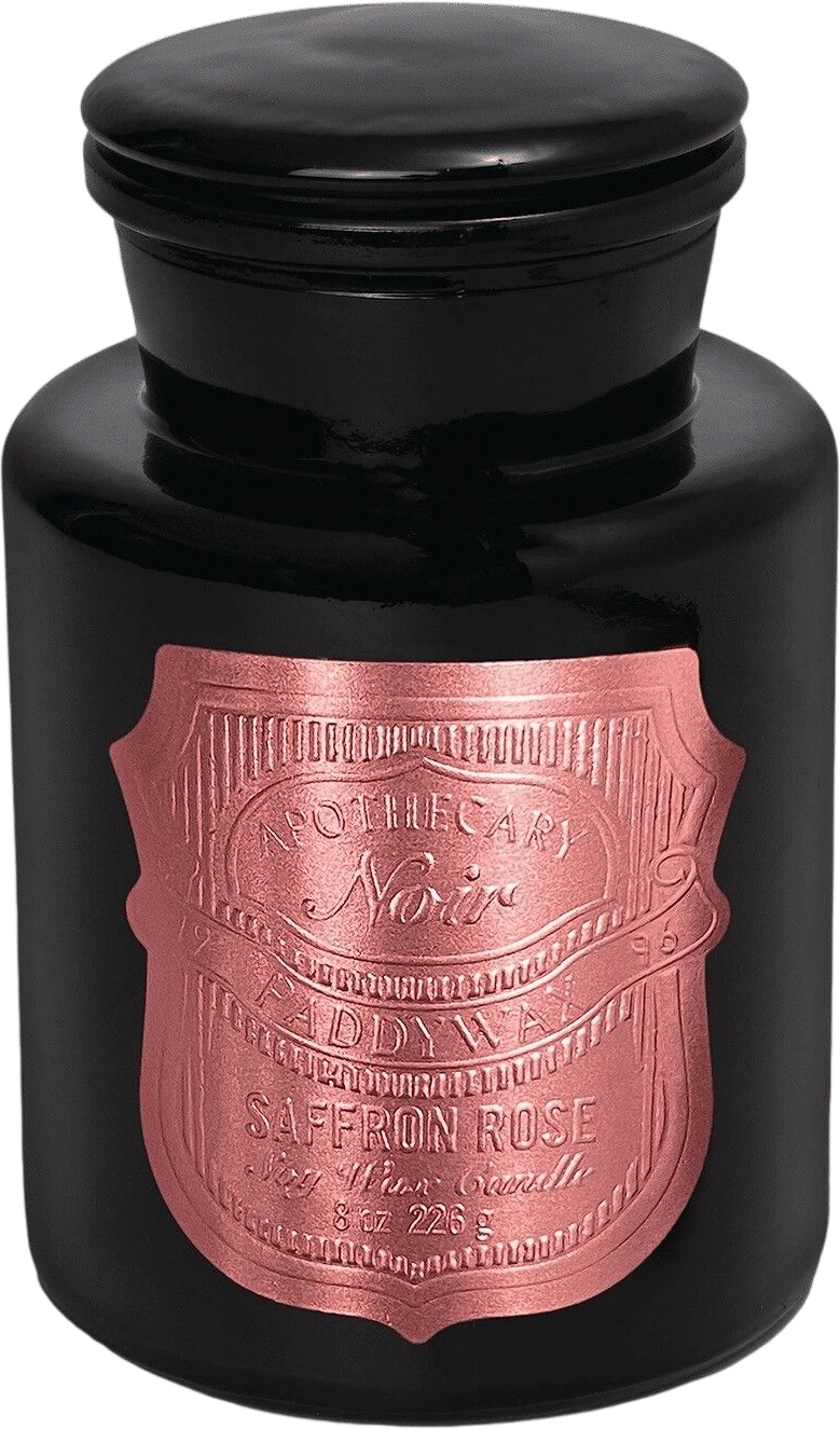 amber saffron candle