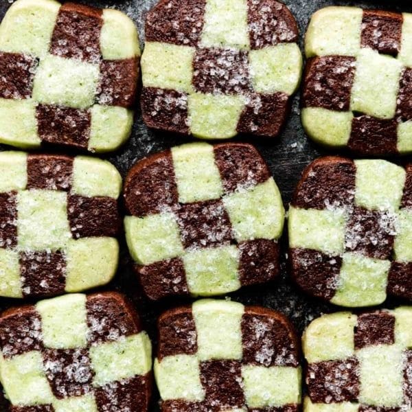 Recipe: Mint Chocolate Checkerboard Cookies