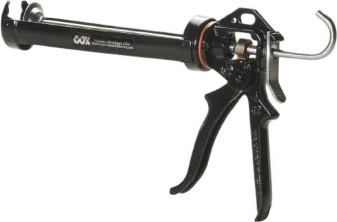 COX 41004-XT Chilton Extra Thrust 10.3-Ounce Cartridge Cradle Manual Caulk Gun, Black